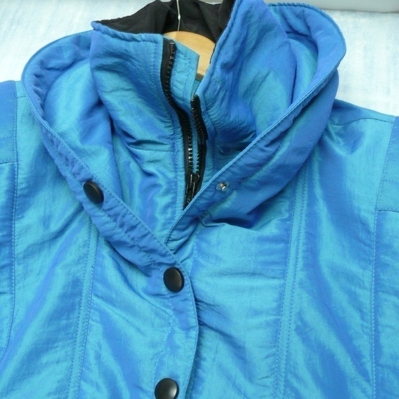 NILS Ski Jacket Size 10 Vintage 90s Blue Made in USA - Picture 7 of 8